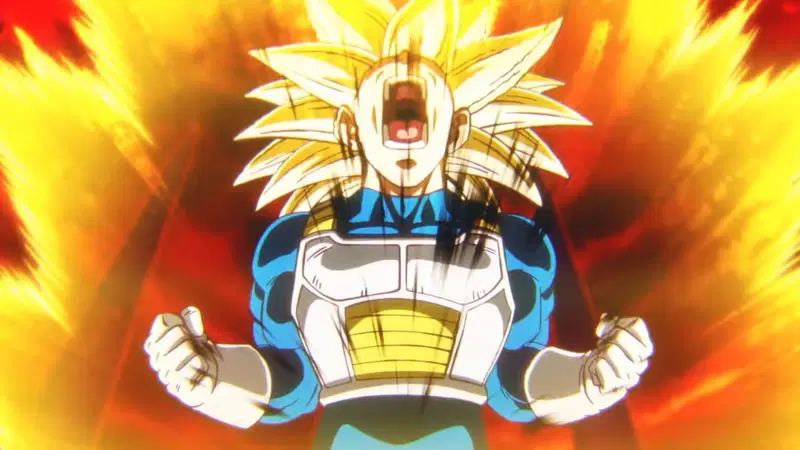 Vegeta demostró todo el poder de su Super Saiyan 3