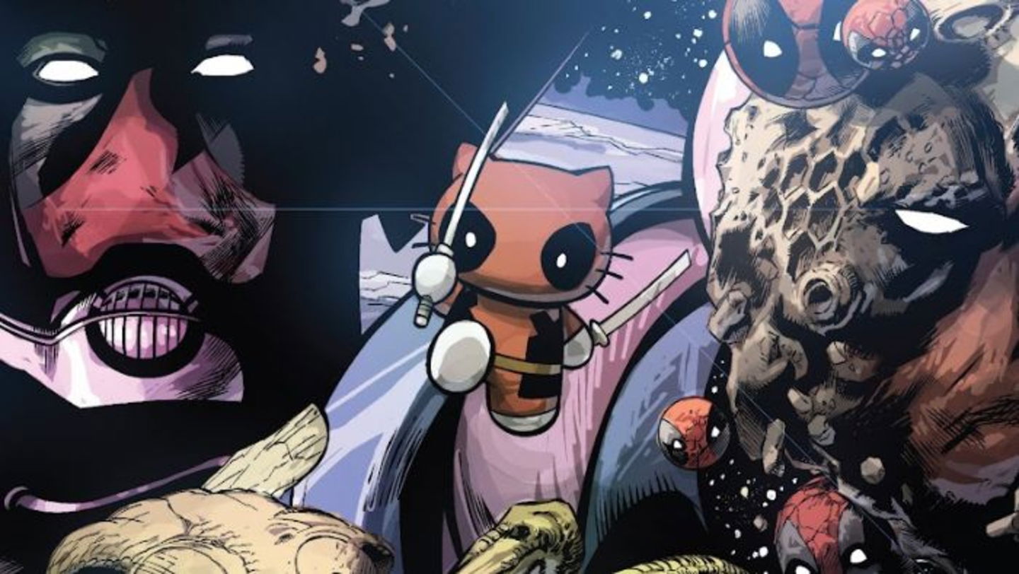 La variante de Deadpool fusionada con Hello Kitty en el cómic Doomwar #5