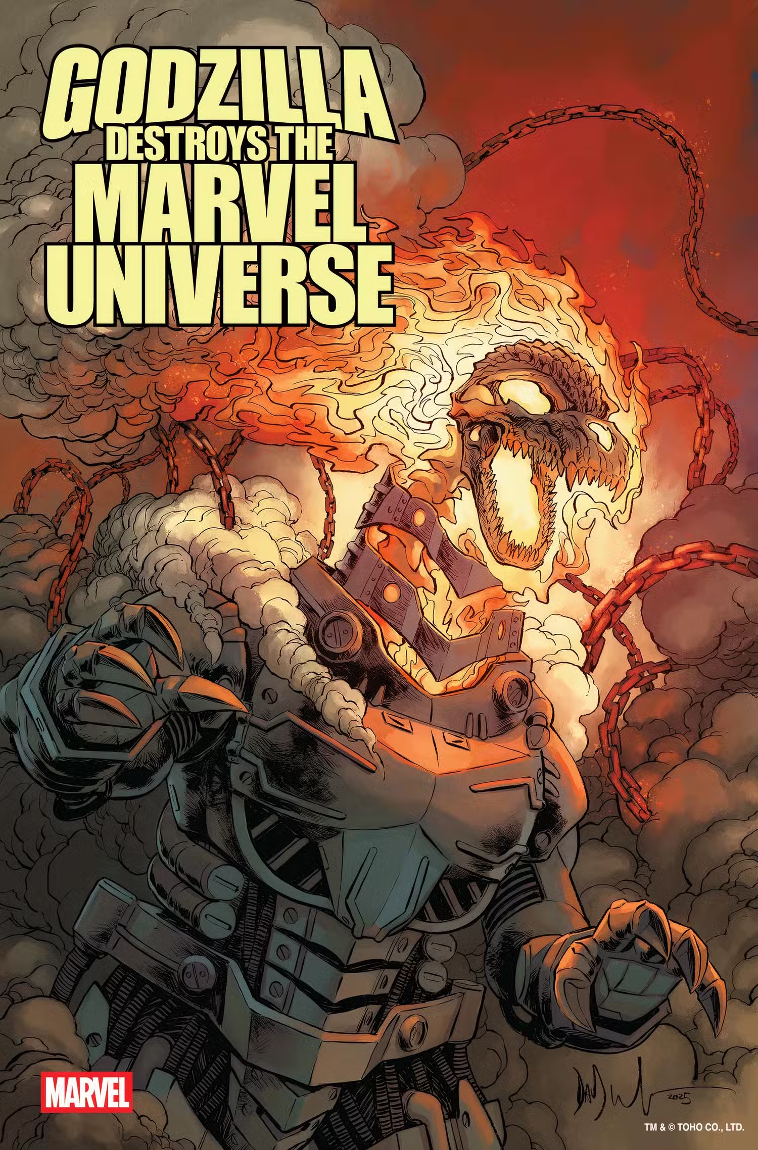 Godzilla se convierte en el nuevo Ghost Rider en uno de los movimientos más inesperados de Marvel