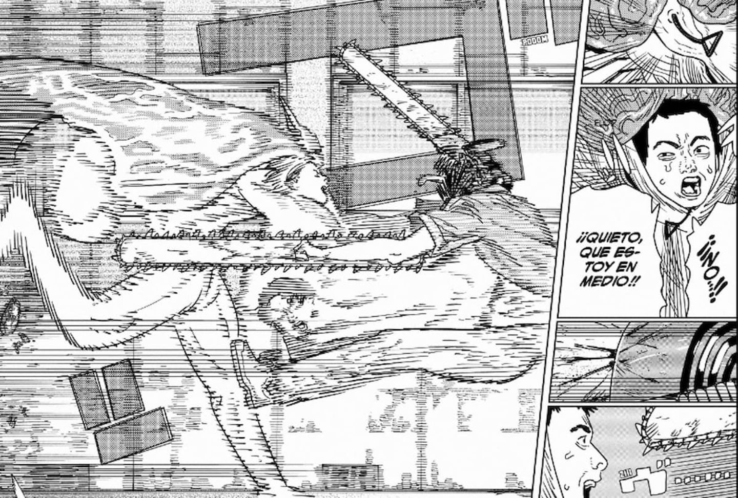 Denji es brutalmente golpeado por el falso Chainsaw Man