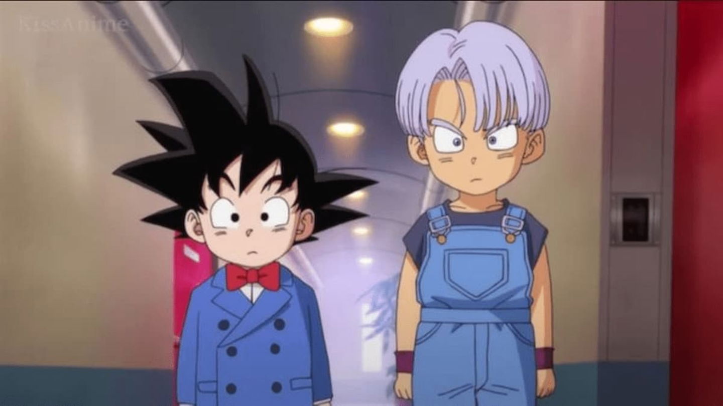 Esta ilustración nos muestra el diseño original que tenía en mente Toriyama para Goten