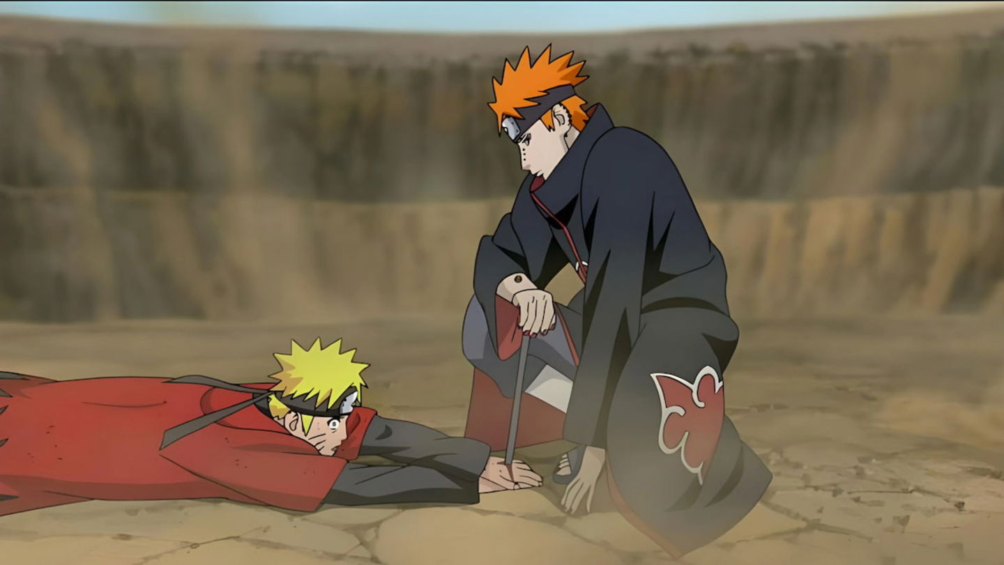 La batalla entre Naruto y Pain es una de las mejores del anime