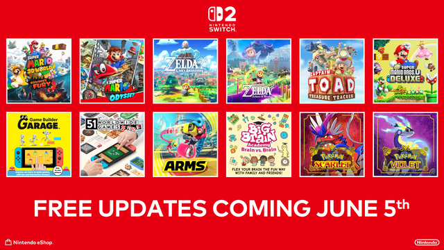 Nintendo confirma la mejora de juegos a Nintendo Switch 2 totalmente gratis mediante retrocompatibilidad