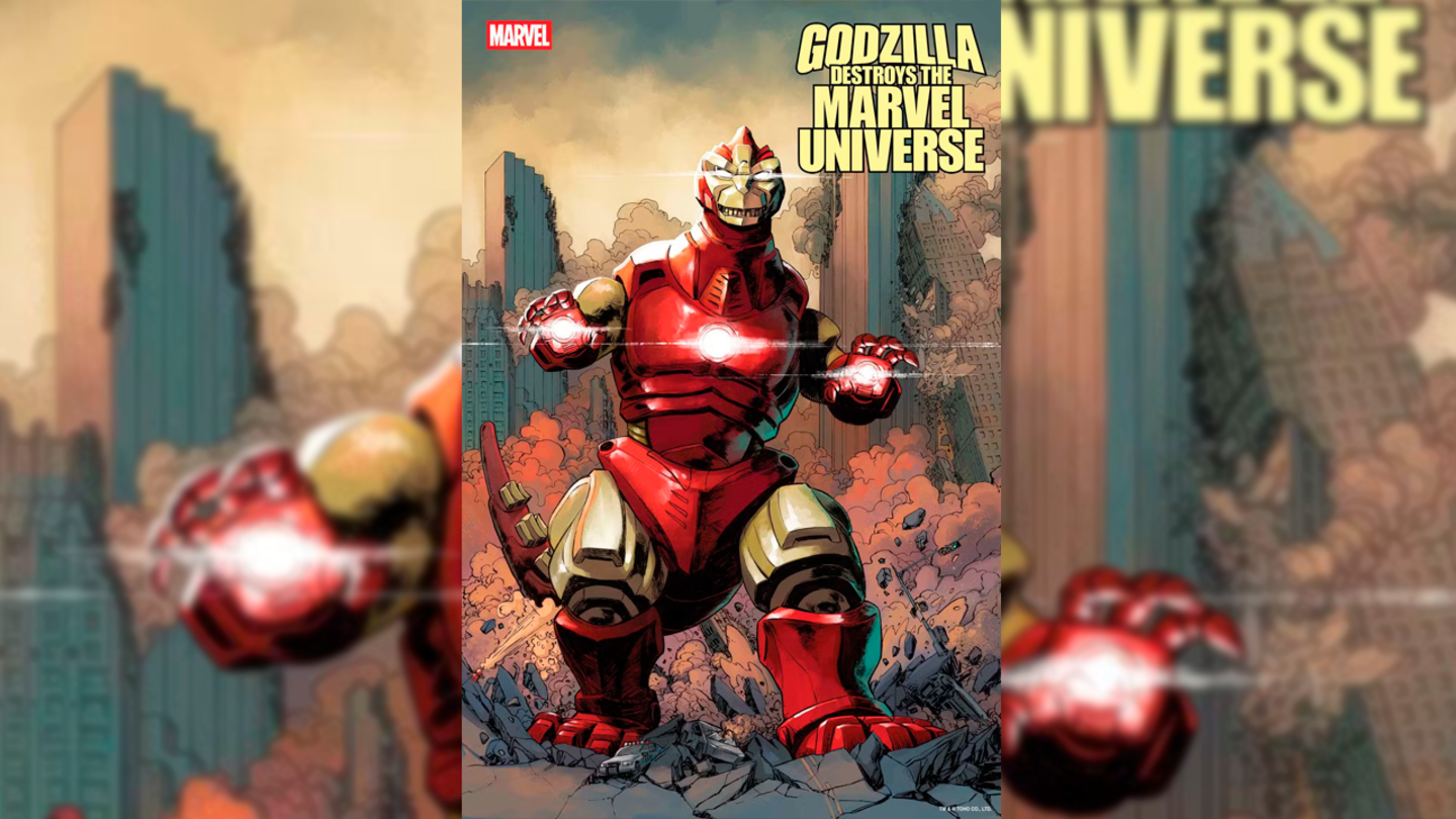 Marvel le da a Godzilla su propia armadura de Iron Man y no es ninguna broma