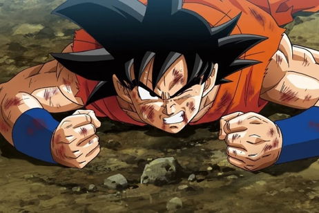 La fuerza de este saiyan es tan grande que incluso Goku no puede hacer nada contra él