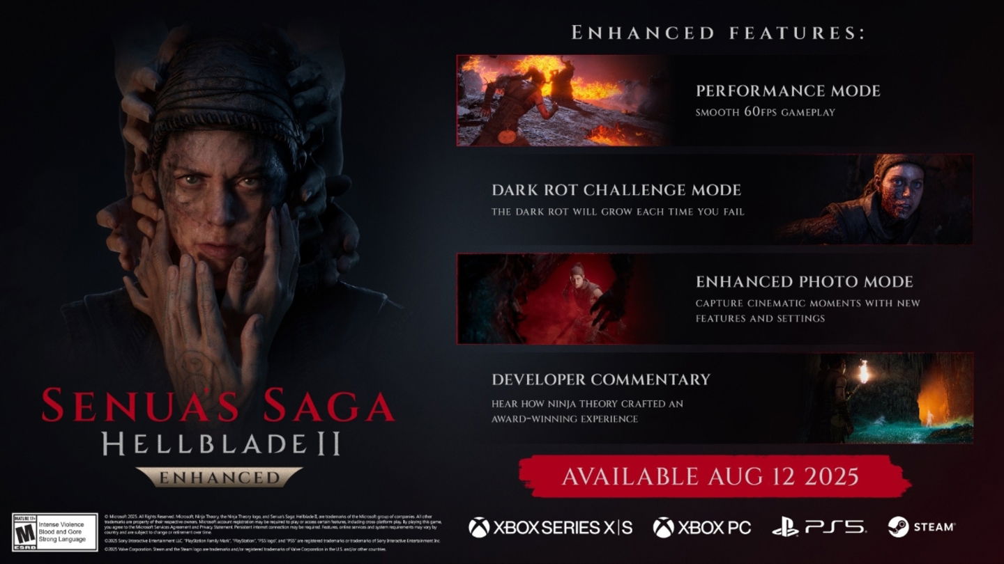 Senua's Saga: Hellblade II Enhanced detalla sus mejoras en PS5 y Xbox Series