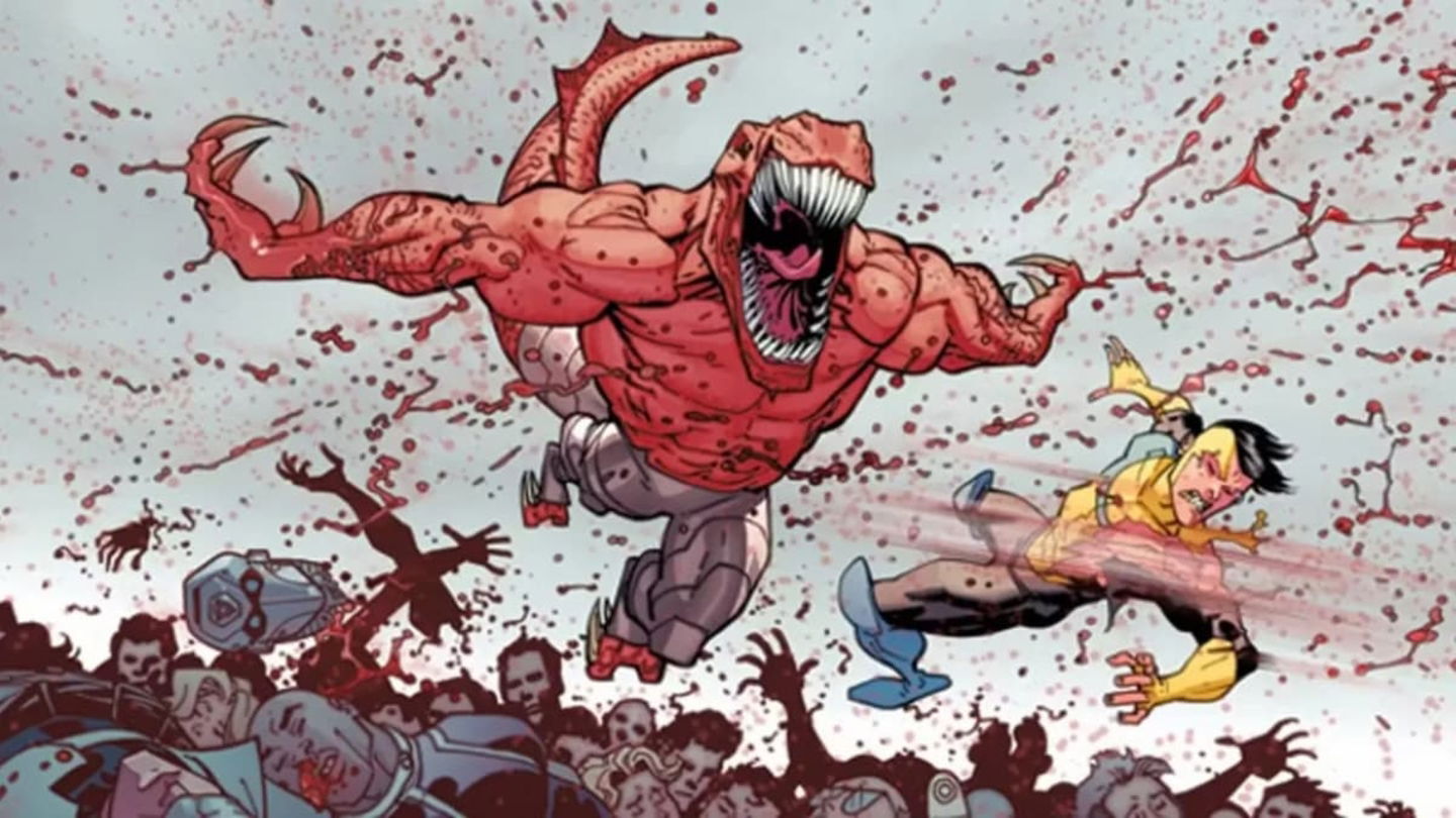 Durante el panel de Invencible en la Comic-Con San Diego 2025 se reveló el primer vistazo de Dinosaurus, uno de los grandes villanos que debutará en la temporada 4