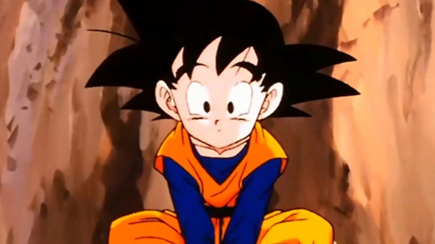 Goten es el protagonista de esta adorable ilustración