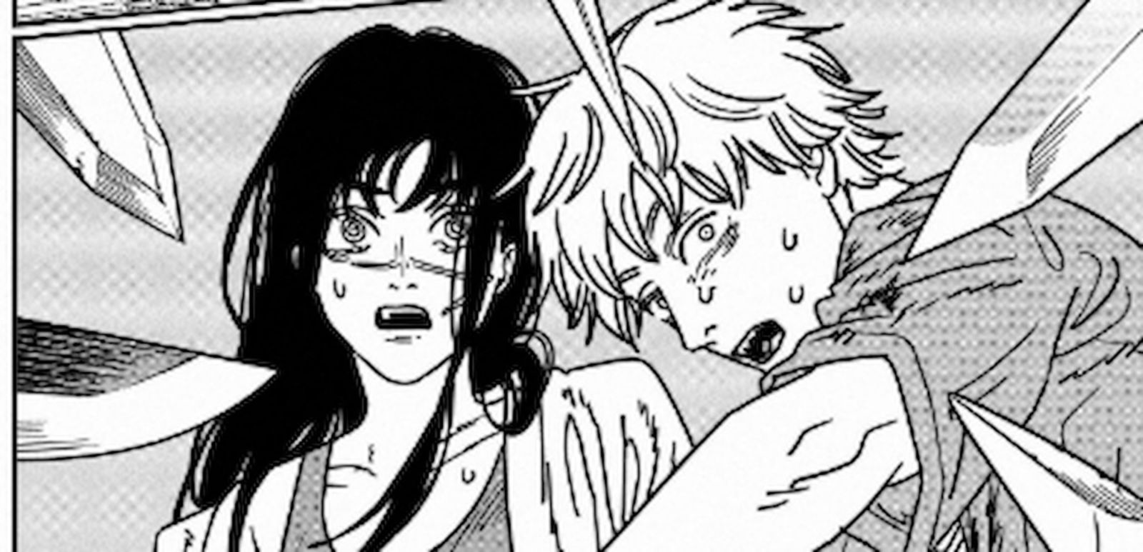 Yoru y Denji son sorprendidos por el Demonio de la Caída