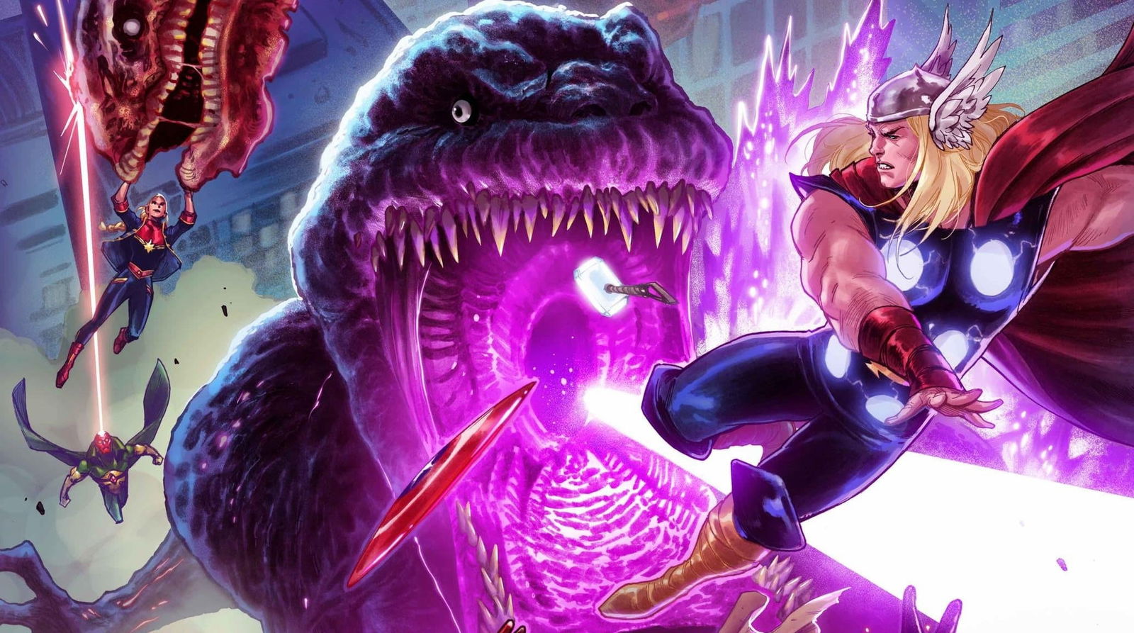 Godzilla ha puesto en aprietos a los héroes del universo Marvel