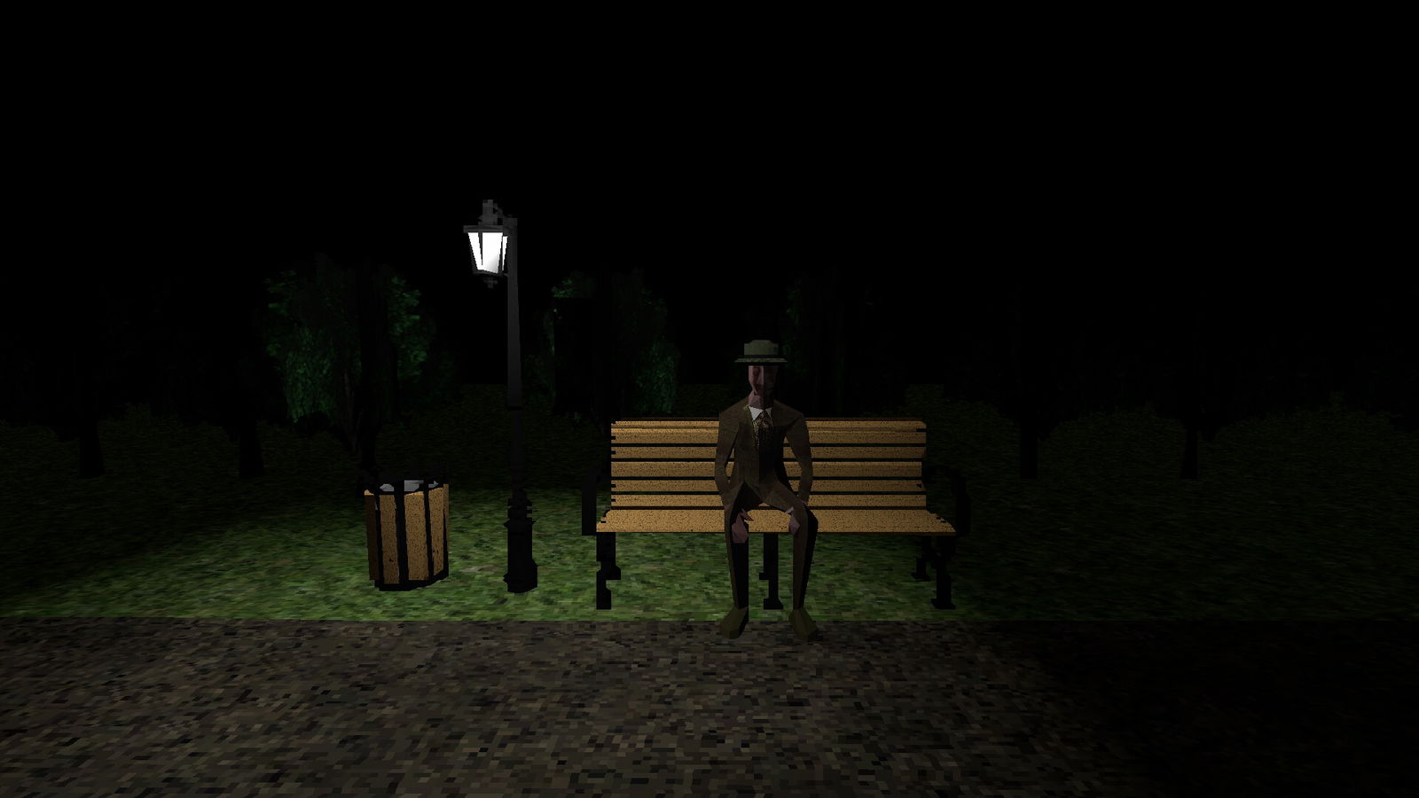 the man in the park
