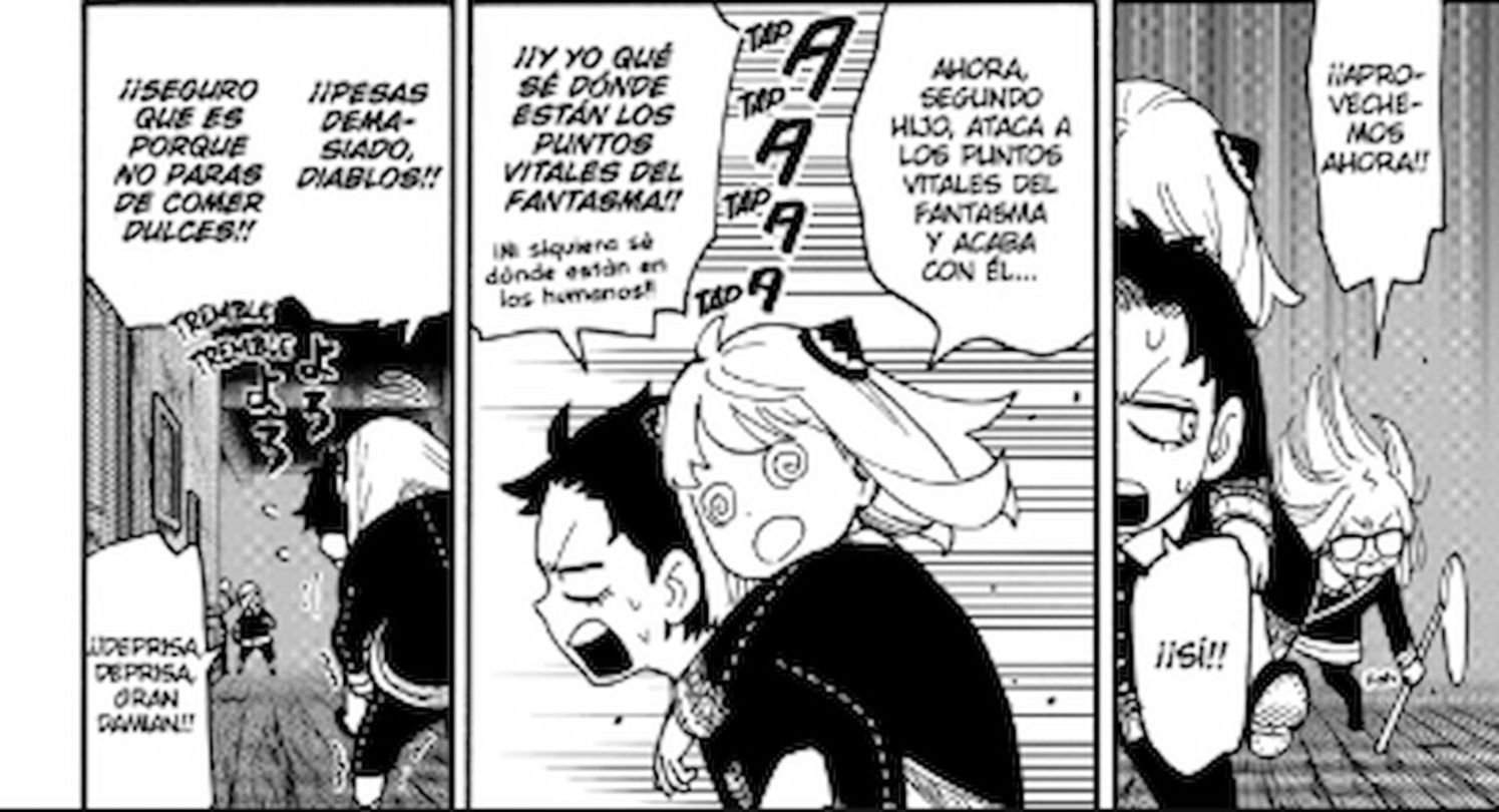 Damian intenta proteger a Anya de la amenaza paranormal del edificio embrujado