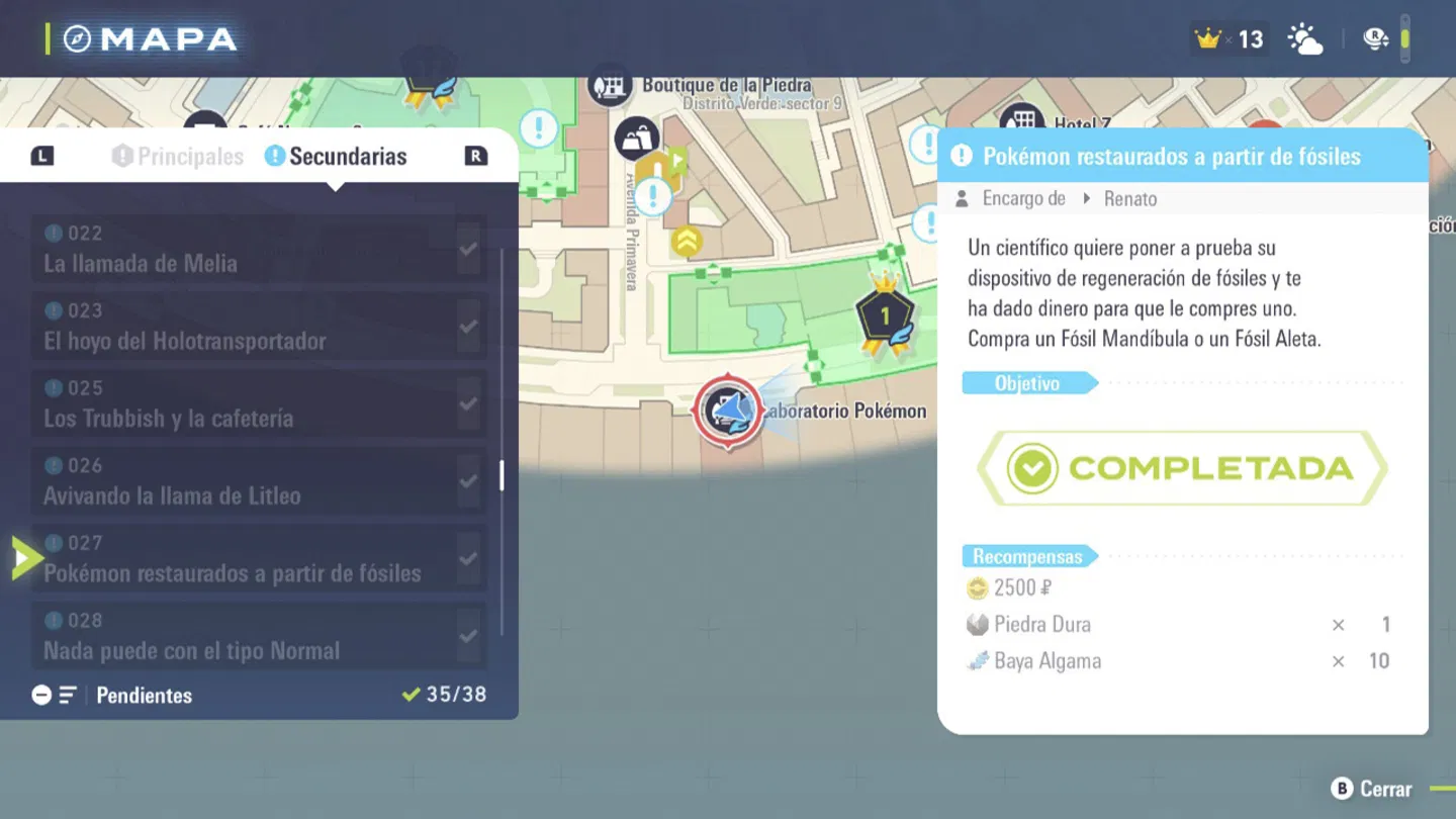 Los fósiles se restauran en el Laboratorio Pokémon