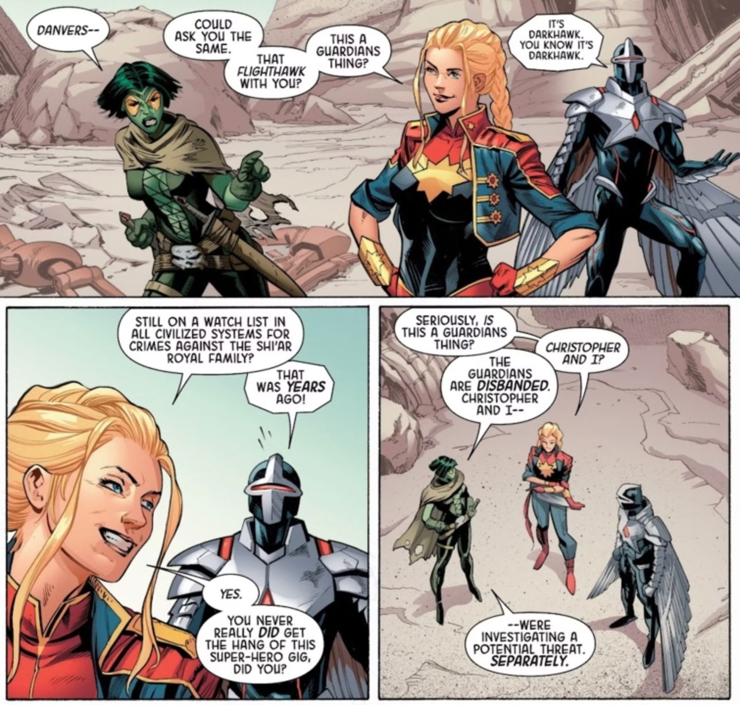 Capitana Marvel reconoce cuál es el único Vengador al que nunca respetará