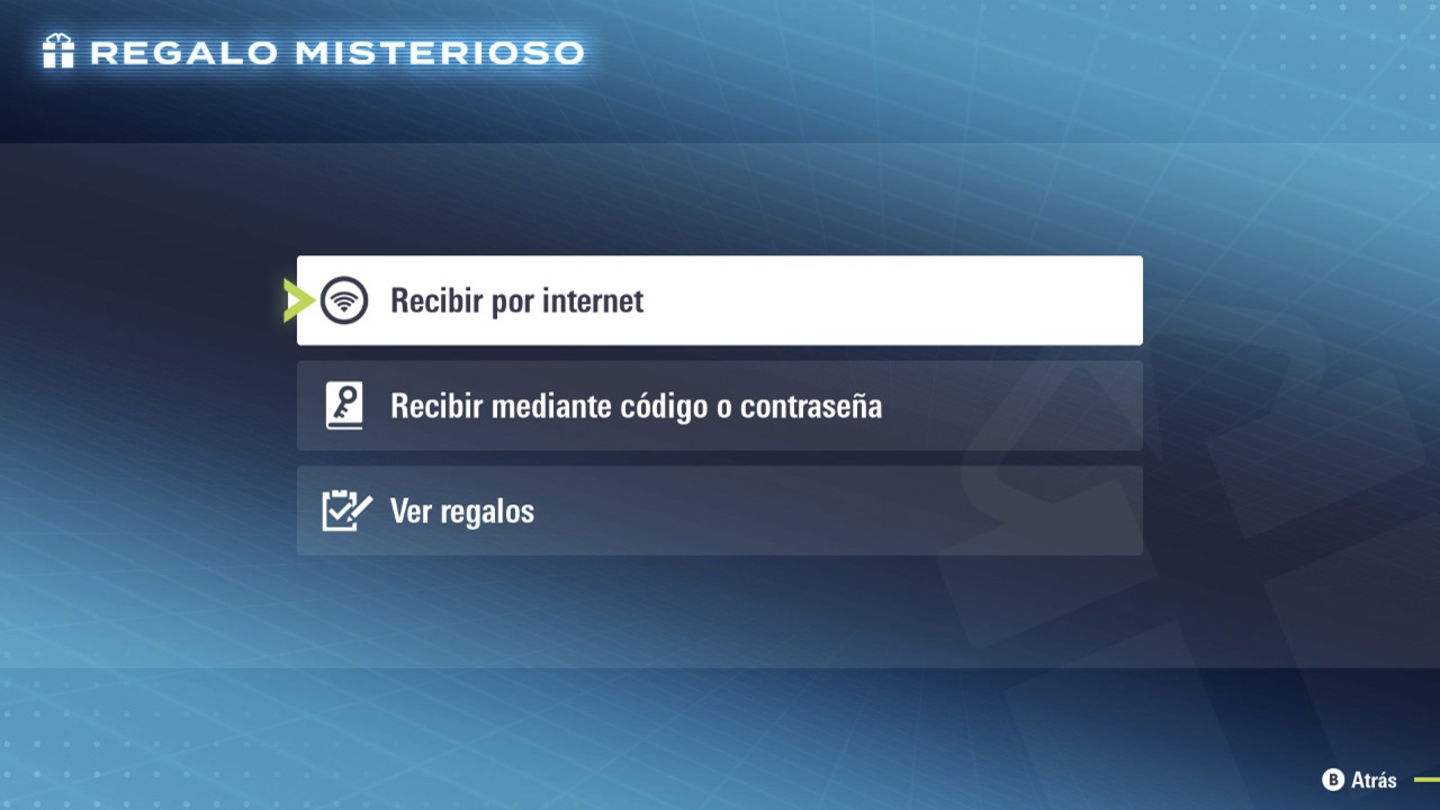 Podemos canjear códigos desde el mismo menú del regalo misterioso
