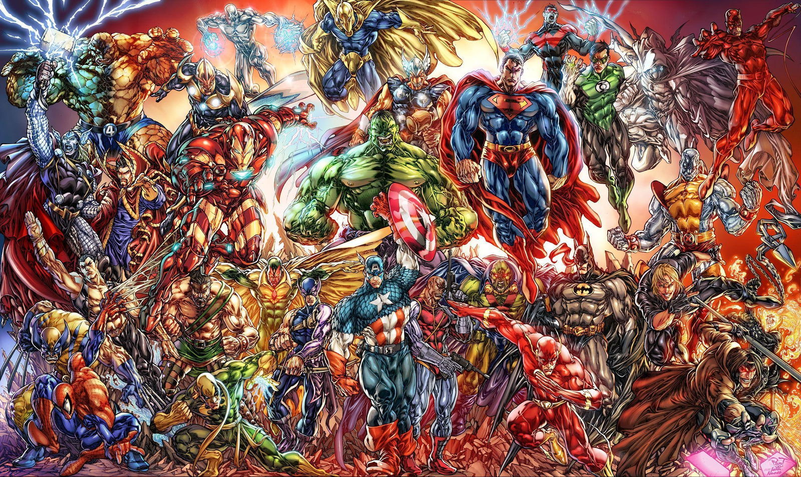 Superhéroes Marvel DC
