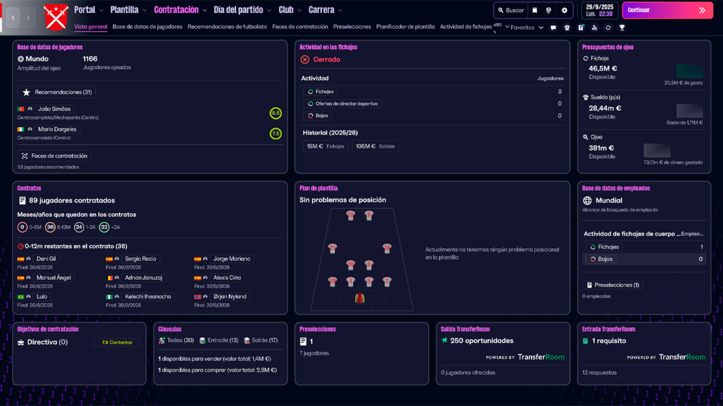 Volví a entrenar después de un año en blanco, pero mi club estaba peor de lo que esperaba - Análisis de Football Manager 26