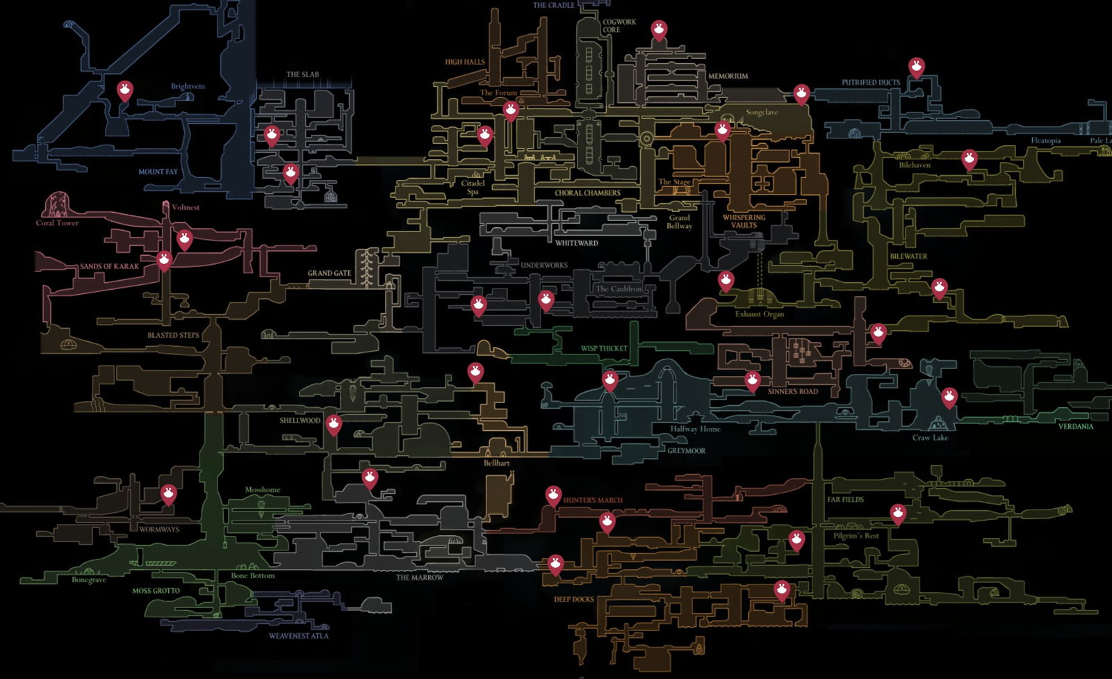 Todas las pulgas del mapa