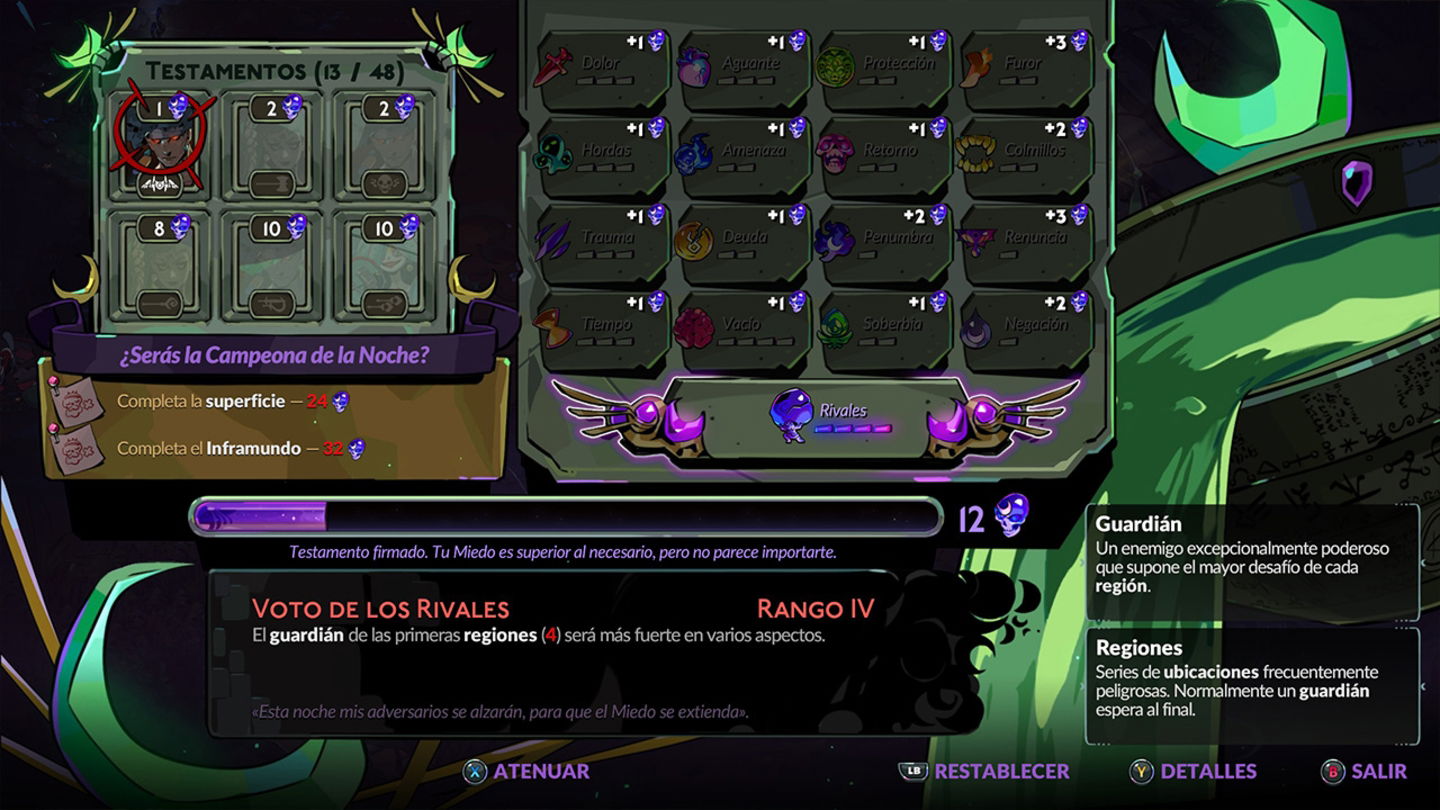 Es necesario activar el Voto de los Rivales para enfrentarnos a jefes potenciados