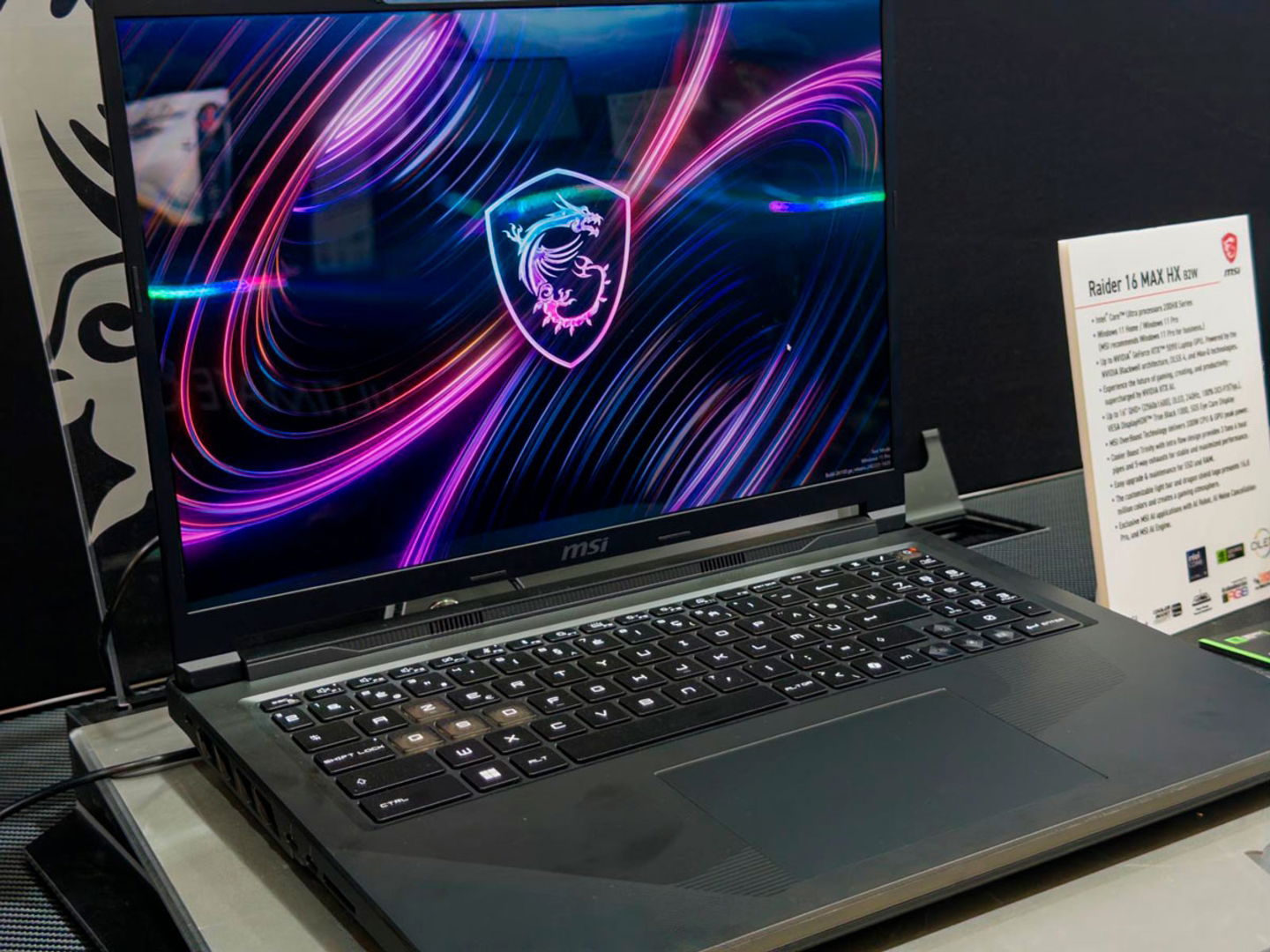 MSI Raider MAX 16 HX en el CES 2026