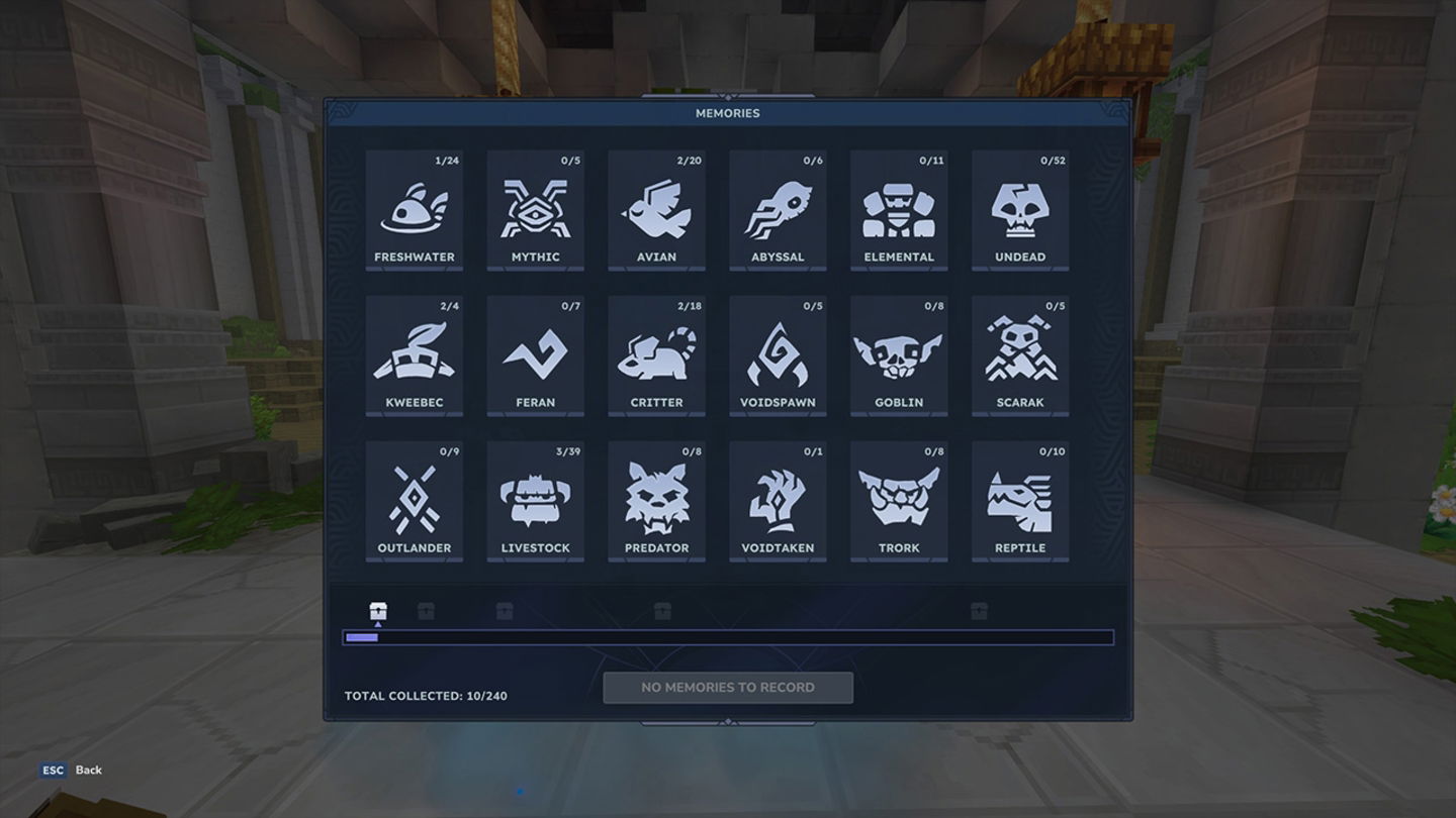 Para desbloquear más teletransportadores máximos necesitaremos conseguir memorias en el templo