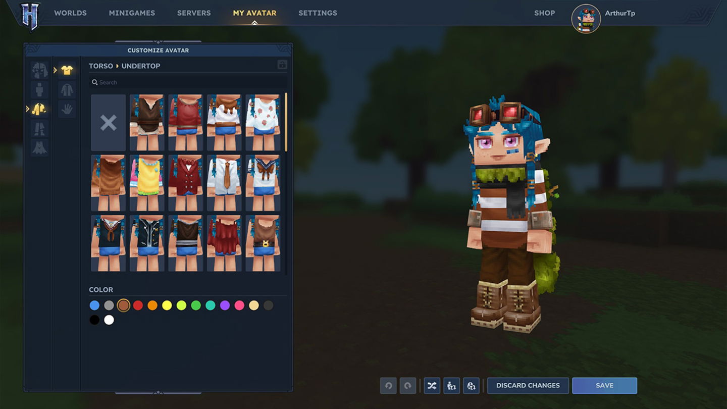 Podemos modificar todas las facciones faciales y ropas de nuestro avatar