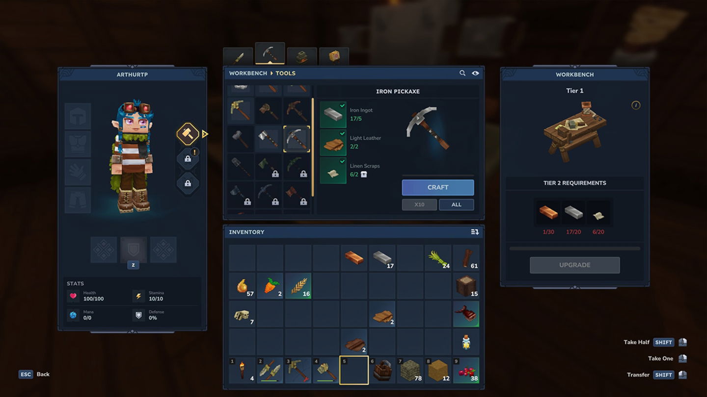 Podremos fabricar herramientas en la mesa de trabajo