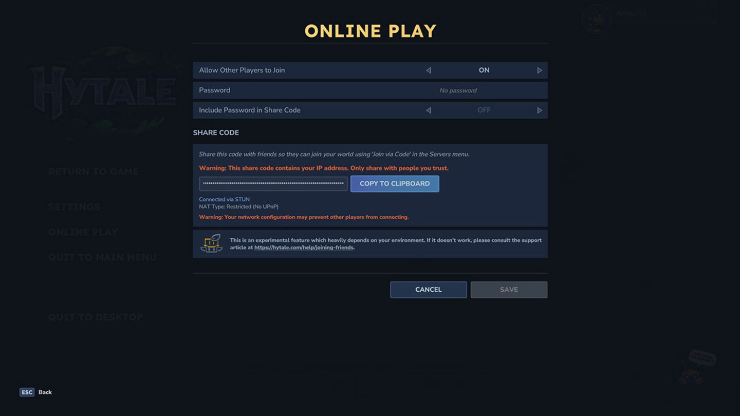 Podremos invitar amigos con un código desde Online Play