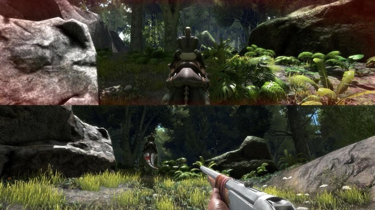ARK: Survival Evolved ya permite jugar en tercera persona