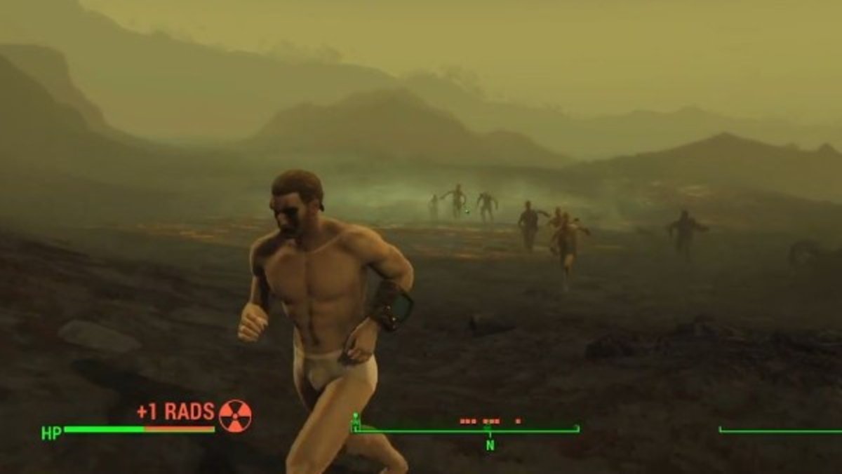 Fallout 4: Un jugador supera la zona más radiactiva totalmente desnudo