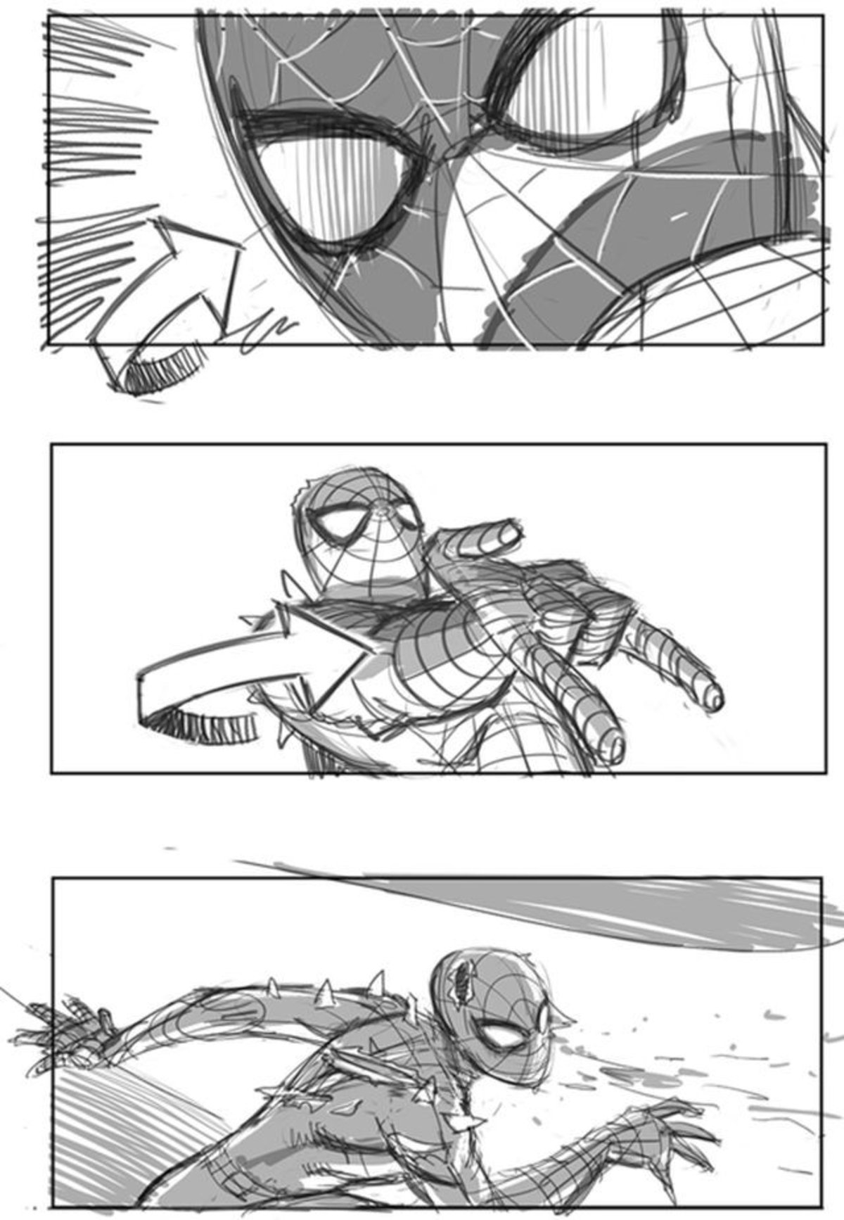 Spiderman 4 de Sam Raimi tenía estos storyboards