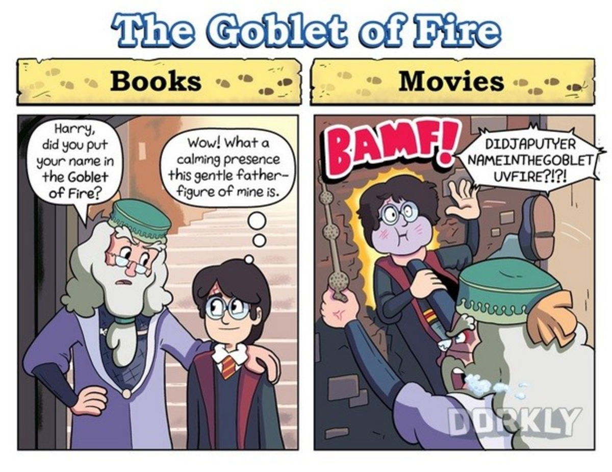 Seis diferencias entre las películas de <b>Harry</b> <b>Potter</b> y los libros.