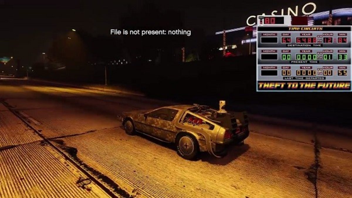 Grand Theft Auto V: Un mod permite conducir el Delorean de Regreso al Futuro