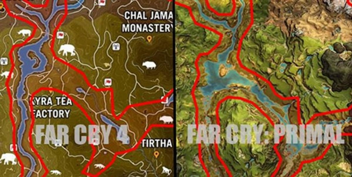 Карта фар. Карта far Cry Primal карта. Карта far Cry 4 и Primal. Карта фар край примал и 4. Урус карта far Cry.