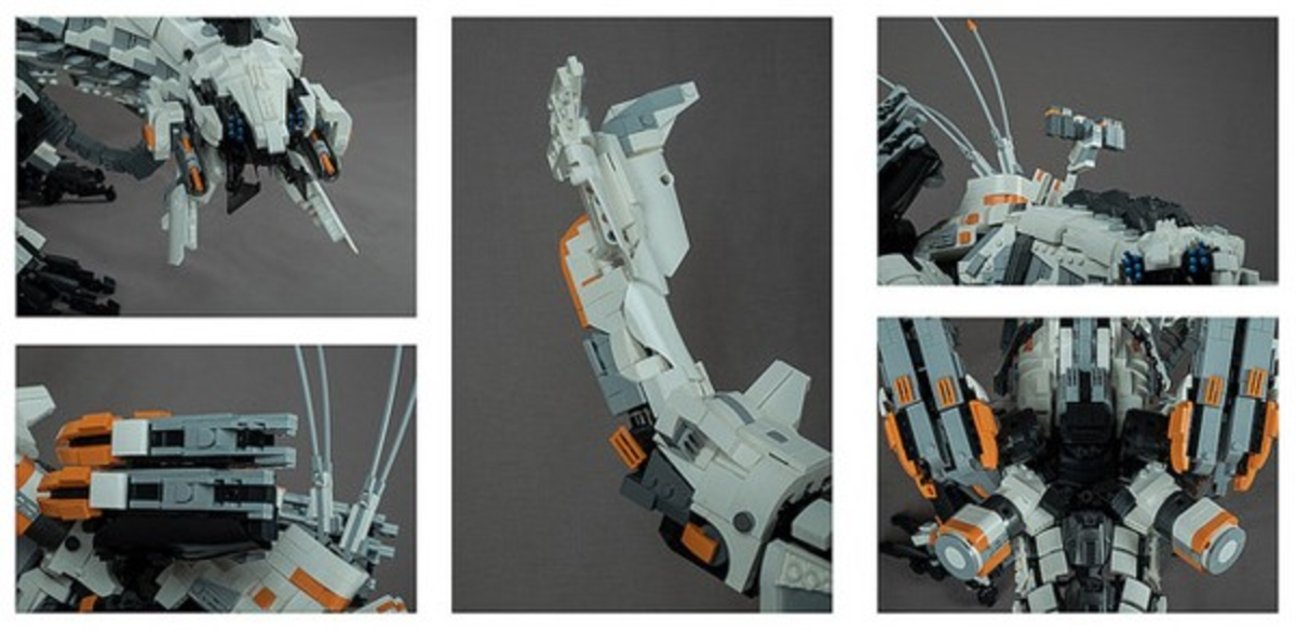 Horizon: Zero Dawn presenta a una de sus máquinas construidas con piezas de LEGO