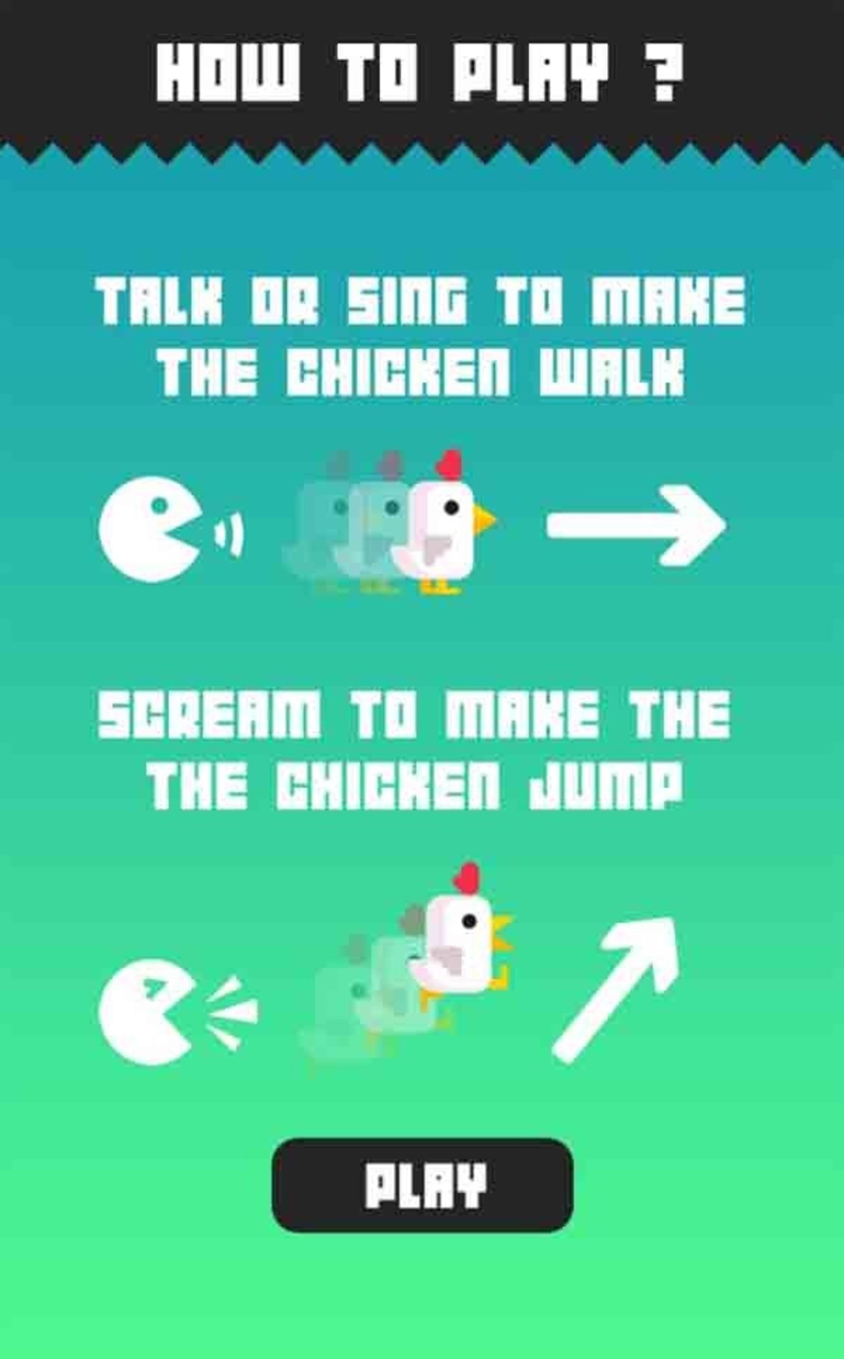 Chicken Scream, el nuevo juego viral para móviles que se maneja con gritos