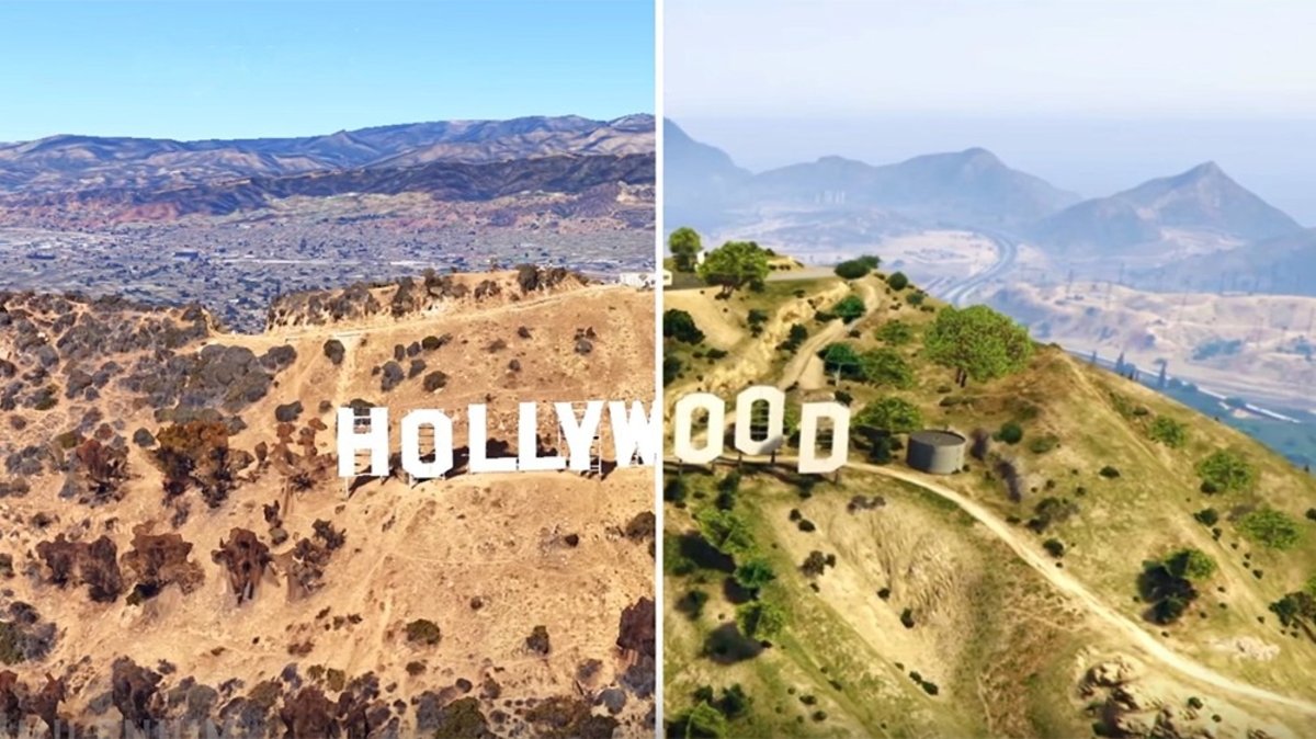 Grand Theft Auto V: Los Santos se compara con Los Ángeles mediante Google Earth