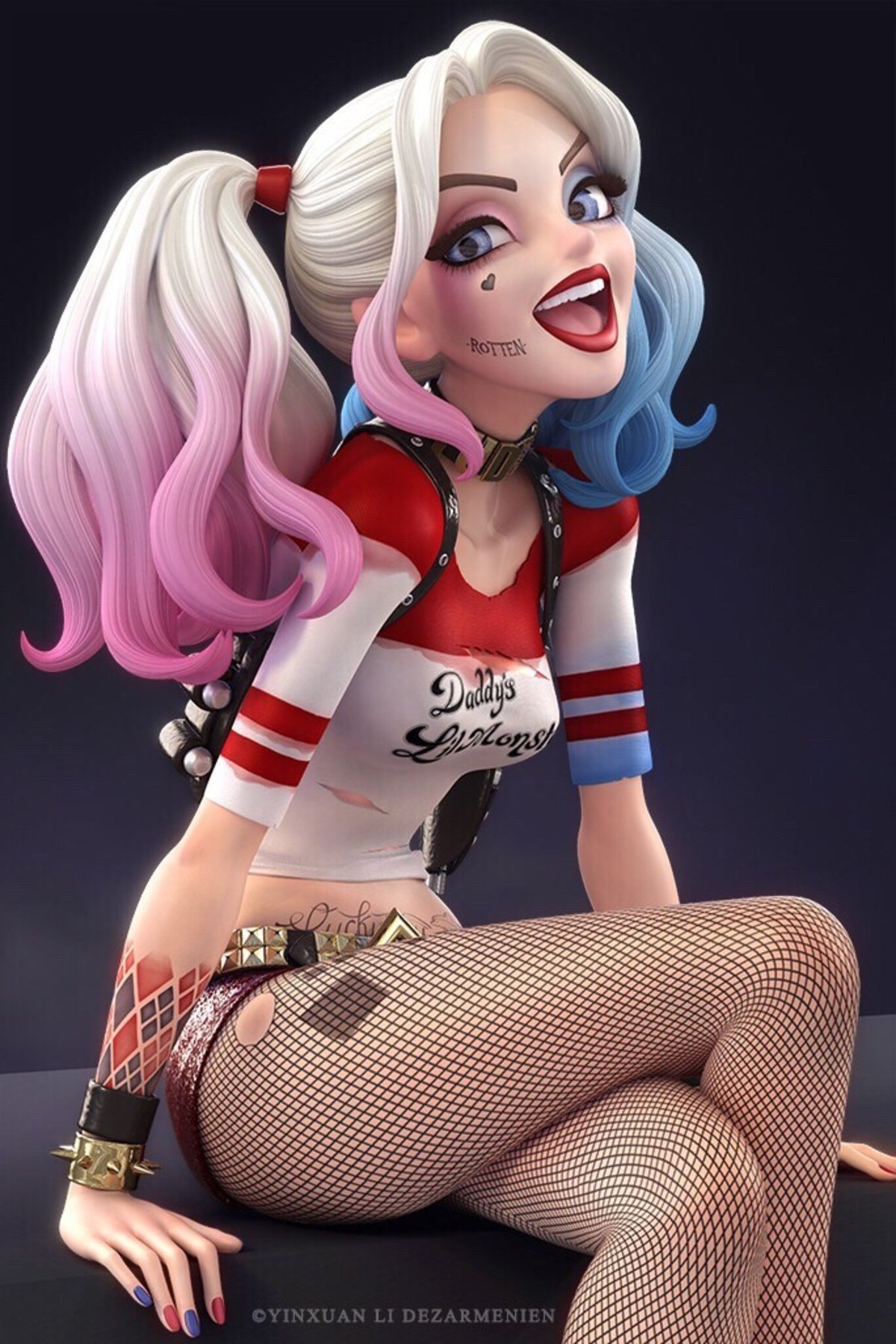 Escuadrón Suicida: Mira este fanart de Harley Quinn en 3D