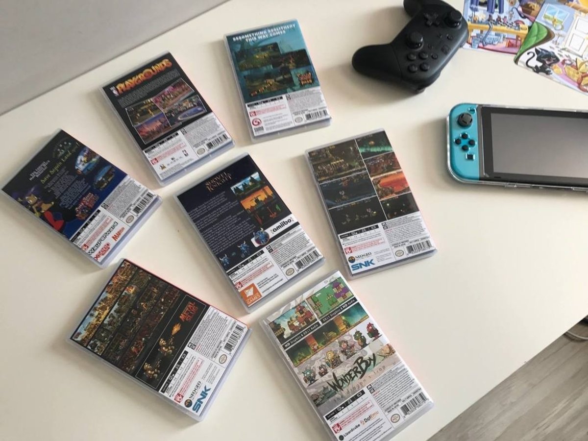 Nintendo Switch: Un usuario confecciona sus propias cajas para sus juegos digitales