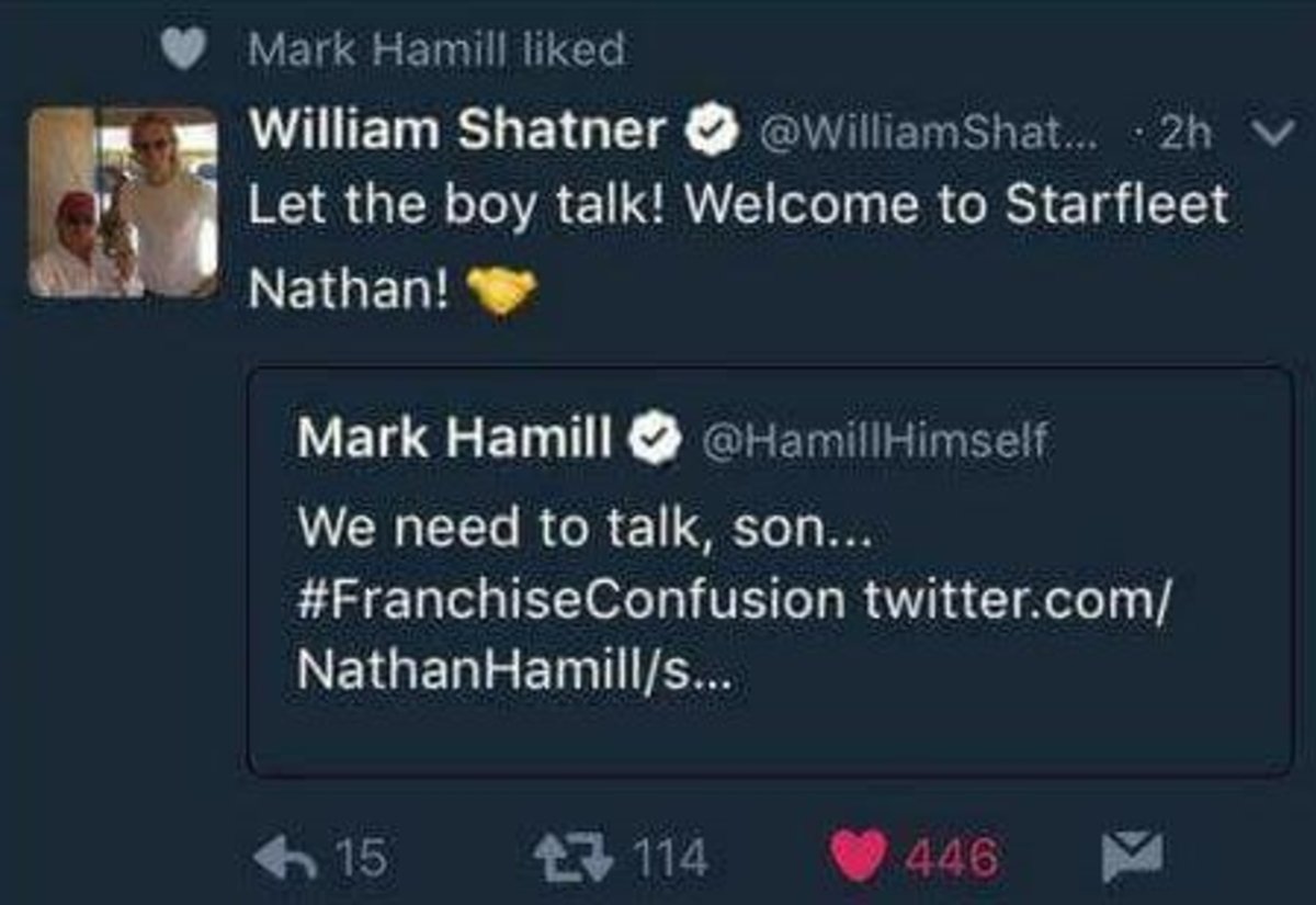 Star Wars: El hijo de Mark Hamill trolea a lo grande y se gana una charla de su padre