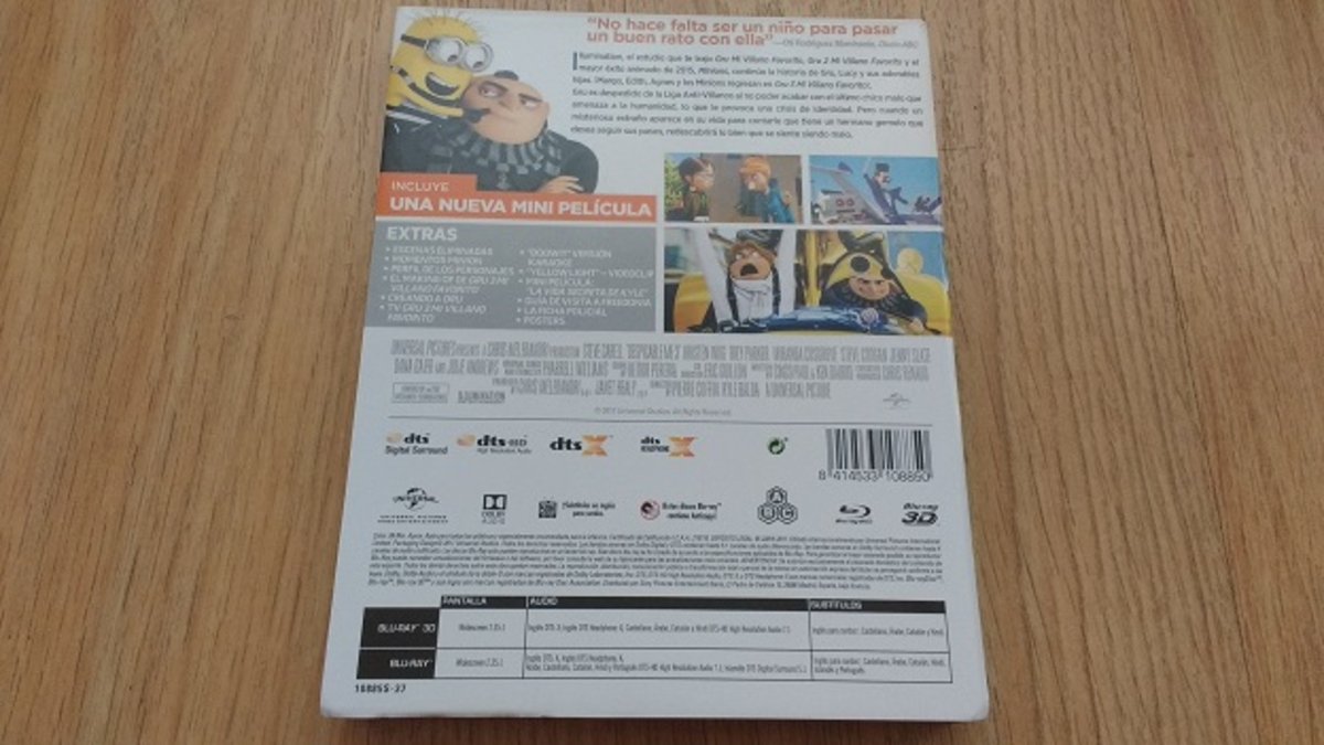 Gru, Mi Villano Favorito 3: Análisis del Blu-ray steelbook