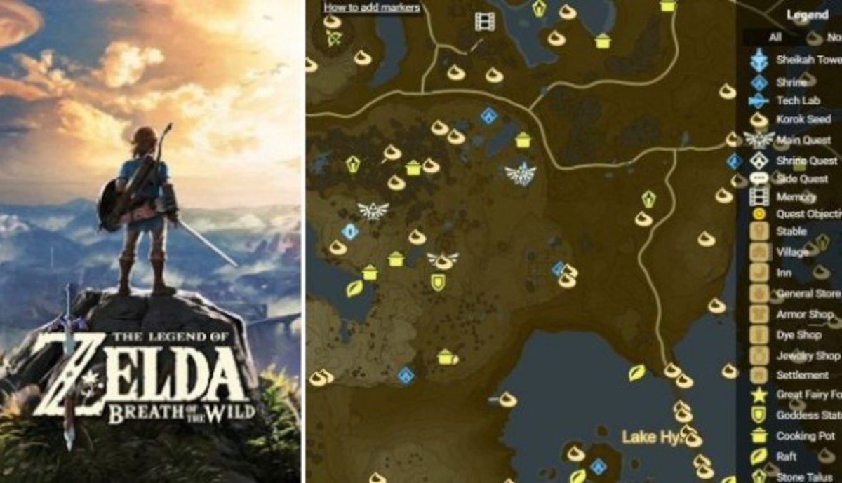 The Legend of Zelda: Breath of the Wild: Reproducen el mapa del juego con Google Maps