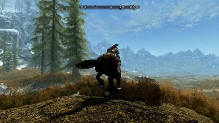 Moving on horseback in Skyrim is ideal to save time and avoid dangers